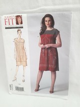 Easy Sandra Betzina Today&#39;s Fit Vogue V1390 Loose Fitting Pullover Dress One Sz - £10.85 GBP