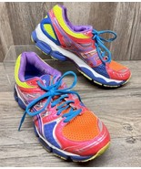 ASICS Gel Nimbus 14 Lite Brite Colorful Running Shoes T291N Womens US 9.5 - £15.55 GBP