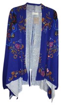 Anthropologie Drapey Floral Cardigan Small 2 4 Vibrant Breathable STUNNING NWT - £73.31 GBP