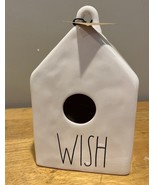 Rae Dunn White Square WISH Birdhouse Spring Artisan Collection Magenta 2019 - $24.74