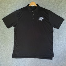 Peter Millar Polo Shirt Adult Large Black Summer Comfort Golf Preppy Out... - $28.30