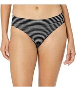 prAna Ramba Size Small (S) Hipster Mid Rise Bikini Bottom Black Stripe W... - $34.64
