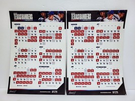 Lot 2 - 2023 Texas Rangers Magnet Calendar Schedule World Series Champs Keepsake - £2.91 GBP