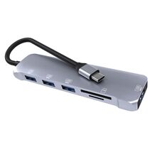 NK-3043 6 in 1 Type-C Hub USB 3.0 Docking Station TF Card Reader for iPa... - $7.21