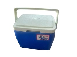 VTG Coleman Lil&#39; Oscar #5272 Blue Personal Mini Cooler Ice Chest Lunch Box - $195.26 MXN