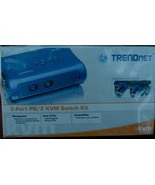 TrendNet 2-Port USB KVM Switchkit - BRAND NEW IN BOX - ALL CABLING INCLUDED - £31.13 GBP