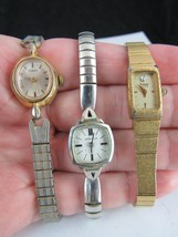 x3 Caravelle Timex Pulsar Watch Lot Vintage Mechanical Parts Repair - £23.83 GBP