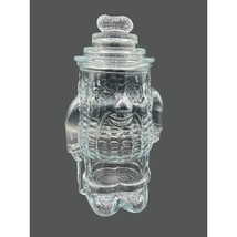 Vintage Clear Glass Mr. Peanut Planters Canister, Cookie Jar 13&quot; - £56.26 GBP
