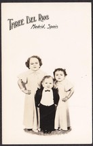 Three Del Rios, Madrid Spain RPPC - Midget Little People Family Entertainers - £9.79 GBP