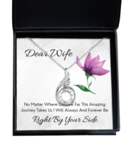 Valentine Necklace Dear Wife Purple Flower Phoenix-MC-NL - £60.89 GBP