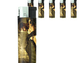 Skeletons D11 Lighters Set of 5 Electronic Refillable Butane Skulls Death - $15.79