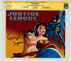 CGC SS George Newbern SIGNED Justice League Animated Art Print ~ Superman - $158.39