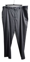 Tahari Mens Dress Pants 42x32 Flat Front Gray Professional - $29.69