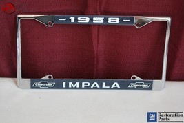 1958 Chevy Impala GM Licensed Front Rear License Plate Holder Retainer Frame - £1,556.97 GBP