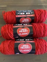Vintage Red Heart Classic Weight For Ply 914 Country Red Yarn - £14.23 GBP