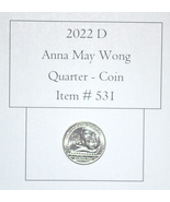 2022 D Anna May Wong Quarter, # 531, quarters, vintage coins, rare coins... - £9.91 GBP