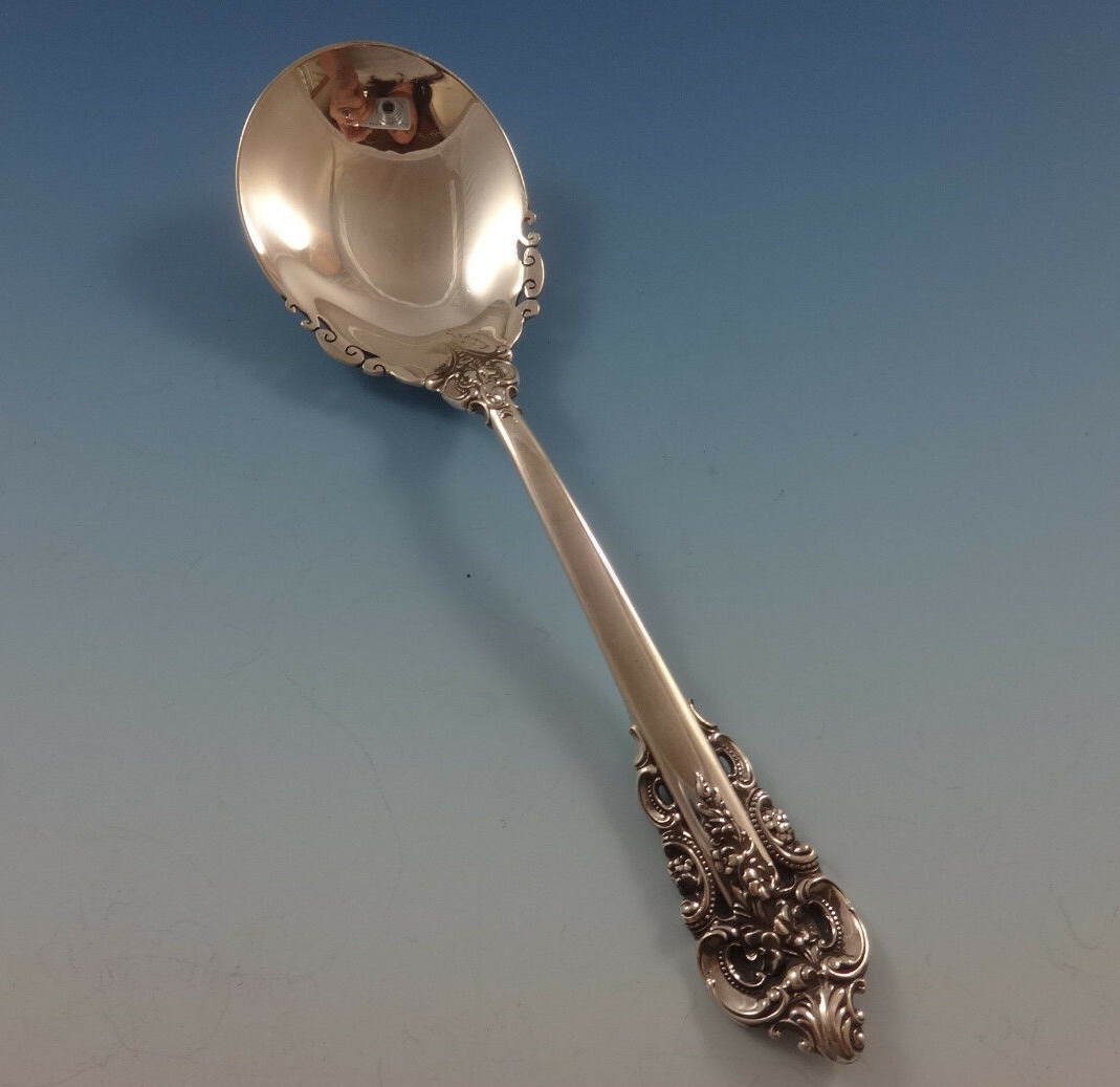 Grande Baroque by Wallace Sterling Silver Flatware Set For 12 Service 64 Pieces Item image 6