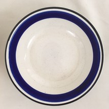 Sigma Japan 402 Blue Band Stoneware Soup Pasta Bowls (4) - £30.20 GBP