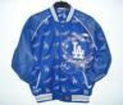 Los Angeles Dodgers Wool Body & Leather Sleeves Reversible Jacket JH Design XXL - $267.29