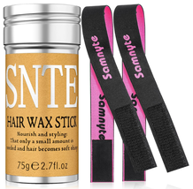 Wax Stick for Hair &amp; 2Pcs Wig Band, Wig Band for Lace Front, Non-Greasy Hair Wax - £9.72 GBP