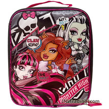 Monster High Soft Insulated Lunch Bag Draculaura, Clawdeen Wolf &amp; Franki... - £23.52 GBP