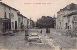 Deneuvre France~La Grande Rue-Vue Sur L&#39;Aglise ~1910s Photo Postcard-
show or... - £8.32 GBP