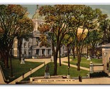 Stato Casa Concord Nuovo Hampshire Nh Lino Cartolina Z1 - $3.36
