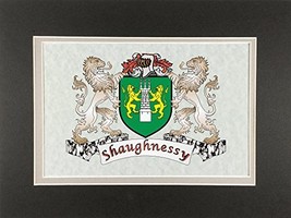 Shaughnessy Irish Coat of Arms Print - Frameable 9&quot; x 12&quot; - $19.55