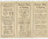 Tourist Map of Sydney Australia and Tour Brochure 1936 - $47.52
