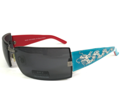 Coco Song Sunglasses Metropolitan Trip Col.4 Blue Red Square Frames Black Lenses - £95.73 GBP