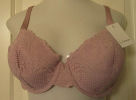 Le Mystere lace allure padded underwire bra size 36D Violet Ice Style 5646 - £23.66 GBP