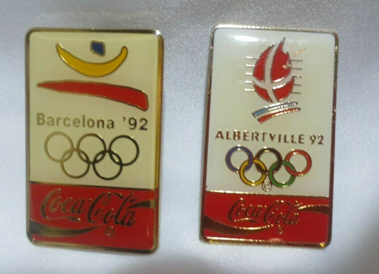 Primary image for Set of Coca-Cola 1992 Barcelona and Albertville Olympics lapel pins