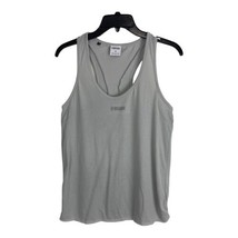 Gymshark Women Shirt Adult Size Medium Gray Racer Back Yoga Running Top ... - $25.31