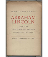 Abraham Lincoln Radio Script 1940 DuPont Cavalcade of America Sherwood S... - $101.55 CAD