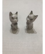 Occupied Japan Porcelain Sitting Cat Figurine Kitten Set Of2 - $741.31 MXN
