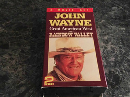 Great American West and Rainbow Valley John Wayne (2 VHS) - £0.78 GBP