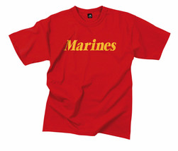 New Medium Short Sleeve Tshirt RED MARINES Tee Shirt Rothco 60163 M - $14.99