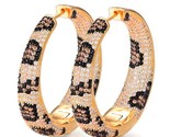 D statement big hoop earrings for women wedding cubic zircon cz dubai bridal round thumb155 crop