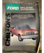 Chilton’s Ford Full Size Trucks 1987-93 Repair Manual #8136 - $19.00