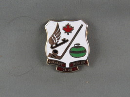 Vintage Curling Club Pin - Burnaby Winter Club - Inlaid Pin  - $15.00