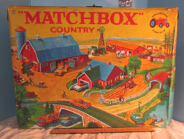 1970 Lesney Matchbox Country Playset Plastic Carry Case Vintage Toy Car ... - $135.00