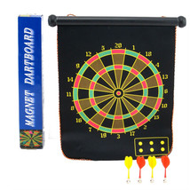 Roll Up Double Sided Magnetic Dartboard Game - £32.82 GBP