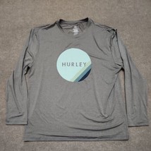 Hurley Mens XL Heather Grey UPF 50+ Sun Protection Moisture Wick Shirt NEW - £19.67 GBP