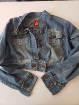 Miss Lili Womens Cropped Jean Jacket Size 2X - $375.62 MXN