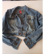 Miss Lili Womens Cropped Jean Jacket Size 2X - €17,12 EUR