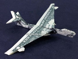 BOEING 747 Jet Fighter Money Origami - Dollar Bill Art - Military Gift for Army  - £23.94 GBP