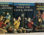 The Hardy Boys Books Lot Of 3 Viking Symbol Mystery, While The Clock Tic... - $12.86