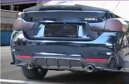 Carbon Fibe Rear Bumper Diffuser Dual Tip Exhaust For BMW F32 F33 435i M Sport - £153.12 GBP