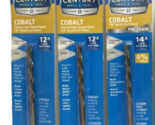 Century Drill &amp; Tool 26212  3/16&quot; Cobalt Drill Bit Pack of 3 - £14.07 GBP