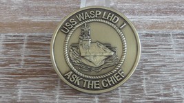 USN USS Wasp LHD 1 CPO Challenge Coin #164Y - $538.72 MXN